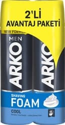 Arko Men Cool 200 ml 2 Adet Tıraş Köpüğü ürün görseli