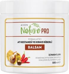 Avon Nature Pro At Kestanesi ve Kırmızı Biberli 500 ml Balsam ürün görseli