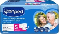 Canped Tekstil Yüzeyli Belbantlı Küçük Boy S 30 Adet Hasta Bezi ürün görseli