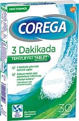 Corega 3 Dakikada 30'lu 5 Adet Protez Temizleme Tableti ürün görseli