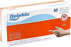 Dolphin Lateks Pudrasız Küçük Boy (S) 100'lü Muayene Eldiveni ürün görseli