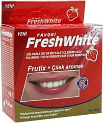 Fresh White Beyazlatıcı ve Parlatıcı Çilek Diş Tozu 50 gr ürün görseli