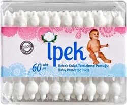 İpek Emniyetli 60'lı Bebek Kulak Temizleme Çubuğu ürün görseli