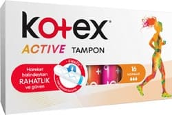 Kotex Active Normal 16'lı Tampon ürün görseli