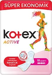 Kotex Active Uzun 18'li Hijyenik Ped ürün görseli