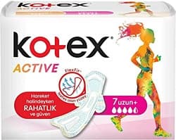 Kotex Active Uzun 7'li Hijyenik Ped ürün görseli