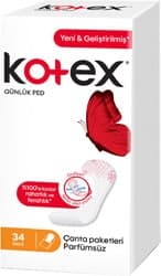 Kotex Lightdays İnce Parfümsüz 34'lü Günlük Ped ürün görseli
