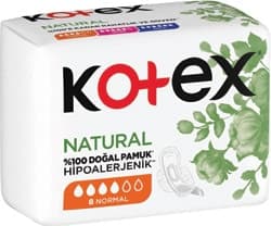 Kotex Natural Ultra Normal Hijyenik Ped 8'li ürün görseli