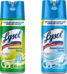 Lysol Temizliğin Esintisi 400 ml + Bahar Ferahlığı 400 ml Dezenfektan Sprey ürün görseli