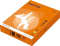 Maestro A4 80 gr 500 Yaprak Turuncu Renkli Fotokopi Kağıdı ürün görseli