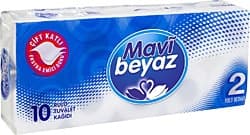 Mavi Beyaz 2 Katlı 10'lu Tuvalet Kağıdı ürün görseli