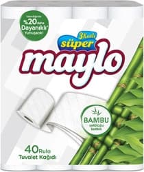 Maylo Süper Bambu 40'lı Tuvalet Kağıdı ürün görseli