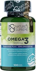 Nature 's Supreme Omega 3 1000 mg 100 Kapsül ürün görseli