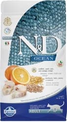 N&D Ocean Düşük Tahıllı Morina Balıklı ve Portakallı 10 kg Yetişkin Kedi Maması ürün görseli