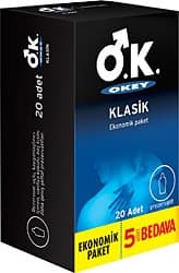 Okey Klasik 20'li Prezervatif ürün görseli