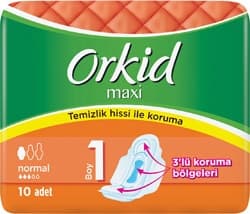Orkid Maxi Normal Boy 1 Hijyenik Ped 10'lu ürün görseli