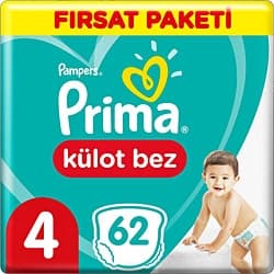 Prima 4 Numara Maxi 62'li Külot Bez ürün görseli
