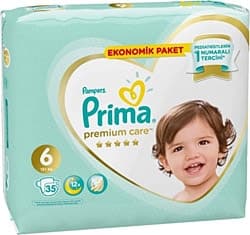 Prima Premium Care 6 Numara Extra Large 35'li Bebek Bezi ürün görseli