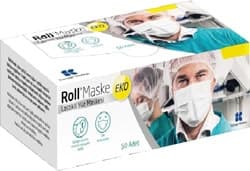Roll Eko 3 Katlı Telli 50'li Cerrahi Maske ürün görseli