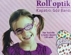 Roll Optik 3 Desenli 100'lü Kız Çocuk Göz Kapama Bandı ürün görseli