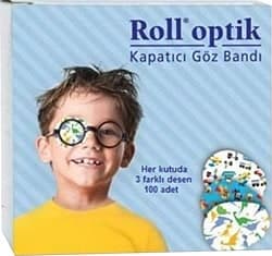 Roll Optik 3 Desenli 100'lü Erkek Çocuk Göz Kapama Bandı ürün görseli