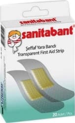 Sanitabant Şeffaf 20'li Yara Bandı ürün görseli
