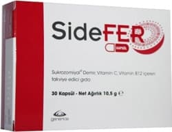 SideFER C ve B12 Vitamin 30 Kapsül ürün görseli