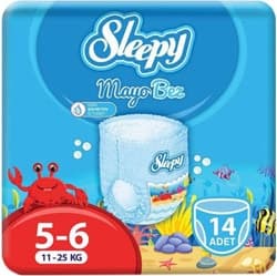 Sleepy 5-6 Beden XLarge 11-25 kg 14'lü Mayo Bez ürün görseli