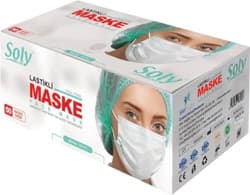 Soly Care 3 Katlı Burun Telli 50'li Cerrahi Maske ürün görseli