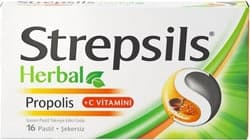 Strepsils Herbal Propolis ve C Vitaminli 16'lı Pastil ürün görseli