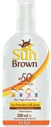 Sun Brown Kids Spf 50+ 200 ml Çocuklar İçin Güneş Sütü Spreyi ürün görseli
