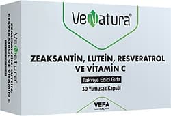Venatura Zeaksantin Lutein Resveratrol Vitamin C 30 Kapsül ürün görseli