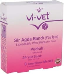 Vi-Vet Pudralı Hassas Ciltler için Yüze Özel 24'lü Sir Ağda Bandı ürün görseli