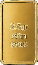 2.5 gr 24 Ayar 999.9 Milyem Gram Altın ürün görseli