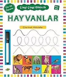 Hayvanlar 4 Yaş ve Üstü - Çizgi Çizgi Etkinlik - Kolektif ürün görseli