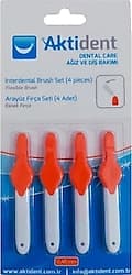 Aktident Turuncu 0.45 mm 4'lü Arayüz Fırçası ürün görseli