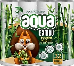 Aqua Bambu 3 Katlı 32'li Tuvalet Kağıdı ürün görseli
