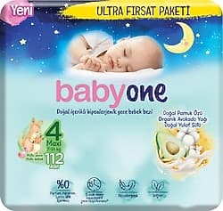 Babyone Gece 4 Beden Maxi 112'li Bebek Bezi ürün görseli
