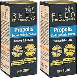 Bee'o Suda Çözünür Propolis Damla 20 ml 2'li ürün görseli