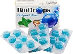 Biodrops Okaliptus ve Mentollü 18'li Pastil ürün görseli