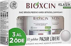 Bioxcin Klasik Bitkisel Yağlı Saçlar için 3x300 ml Saç Dökülmesine Karşı Şampuan ürün görseli