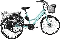Bisan E-Porter 250 W Turkuaz 3 Tekerlekli Elektrikli Bisiklet ürün görseli