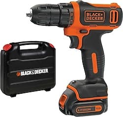 Black+Decker BDCDD12K 10.8 V 1.5 Ah Tek Akülü Darbesiz Matkap ürün görseli