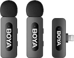 Boya BY-V3 2'li Lightning Girişli Kablosuz Yaka Mikrofonu ürün görseli