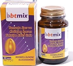 Btmix Yumurta Kabuğu Zarı + MSM 30 Kapsül ürün görseli