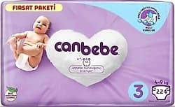 Canbebe 3 Numara Midi 56'lı 4 Adet Bebek Bezi ürün görseli
