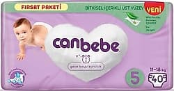 Canbebe 5 Numara Junior 40'lı Bebek Bezi ürün görseli