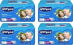 Canped Tekstil Yüzeyli Belbantlı Ekstra Büyük Boy XL 30'lu 4 Adet Hasta Bezi ürün görseli