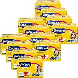 Canped Büyük Boy L Beden 10'lu 12 Paket Mesane Pedi ürün görseli