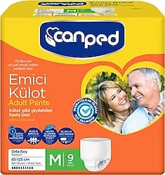 Canped Emici Külot Orta Boy M 9'lu Hasta Bezi ürün görseli